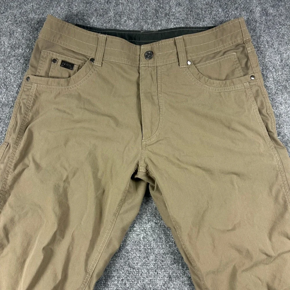 Kuhl Radikl Pants Mens 34x32 Brown Hybrid Enduro Performance Hiking Trousers - Picture 8 of 8